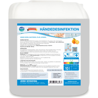 Arcora Händedesinfektion mit Orangenduft 1057,  10 Liter - Kanister