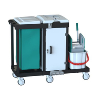 Arcora Reinigungswagen,  Bora Medical 550 B550MD,  Maße (L x B x H): 136 x 60 x 111, 5 cm