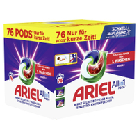 Ariel All in 1 Color PODS Colorwaschmittel 8700216240666,  1 Karton = 2 Packungen à 38 Stück = 76 Stück