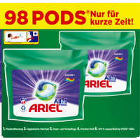 Ariel All in 1 PODS Colorwaschmittel 8006540668498,  2 x ca. 49 = ca. 98 Waschladungen