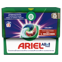 Ariel All in 1 PODS Colorwaschmittel 8006540905845,  1 Packung = 15 Pods à 20, 4 g