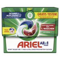 Ariel All in 1 Universal PODS Waschmittel 8700216240932,  Kartonbox für ca. 19 Waschladungen