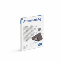 Atrauman Ag silberhaltige Salbenkompresse,  steril 4995717,  1 Packung = 10 Stück,  einzeln verpackt,  Maße: 5 x 5 cm