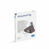 Atrauman Ag silberhaltige Salbenkompresse,  steril 4995737,  1 Packung = 10 Stück,  einzeln verpackt,  Maße: 10 x 10 cm