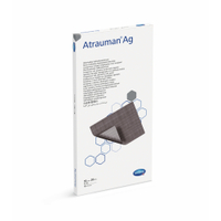 Atrauman Ag silberhaltige Salbenkompresse,  steril 4995757,  1 Packung = 10 Stück,  einzeln verpackt,  Maße: 10 x 20 cm