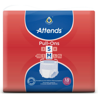 Attends Pull-Ons 5 Einmalhosen 207369,  medium,  HBU: 80 - 110 cm,  1 Packung = 18 Stück