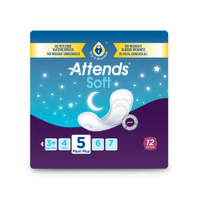 Attends soft Inkontinenzeinlagen 206485,  Nr. 5 - maxi plus,  1 Packung = 12 Einlagen,  Stärke 5