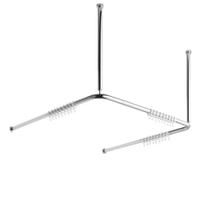 AVENARIUS Serie free living! Duschvorhangstangensystem 9004805010,  Maße: 90 x 90 x 90 cm,  kürzbar