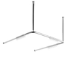 AVENARIUS Serie free living! Duschvorhangstangensystem 9004806010,  Maße: 100 x 100 x 100 cm,  kürzbar
