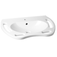 AVENARIUS Serie free living! Waschtisch,  700 mm,  rund 9028070030,  mit Überlauf