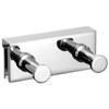 AVENARIUS Universal Hakenleiste für Duschabtrennung,  2-fach 9004600010,  bis 8 mm Glasstärke