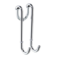 AVENARIUS Universal Halter für Duschabtrennung 9004590010,  Mit 2 Haken bis 10 mm Glasstärke