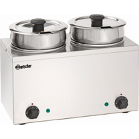 Bartscher Bain- Marie Hotpot,  3, 5 Liter 606035,  2 Töpfe