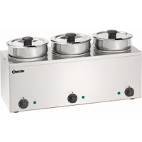 Bartscher Bain- Marie Hotpot,  3, 5 Liter 607035,  3 Töpfe