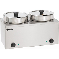 Bartscher Bain- Marie Hotpot,  6, 5 Liter 606065,  2 Töpfe
