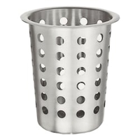 Bartscher CNS18/8 Besteckköcher A500385,  Maße: 110 x 110 x 145 mm