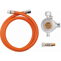 Bartscher Gas- Anschluss- Set 825152,  1 Set = 1 Niederdruckregler,  1 Schlauch,  1 Schlauchbruchsicherung