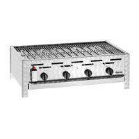 Bartscher Gas Kombi Tischbräter TB1470R 1062503,  Maße (B x T x H): 85 x 55, 5 x27 cm