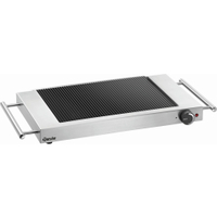Bartscher GP1200 Grillplatte 104902,  Maße: 365 x 640 x 63 mm,  gerillt