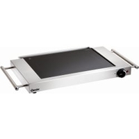 Bartscher GP1200 Grillplatte 104905,  Maße: 365 x 640 x 63 mm,  glatt