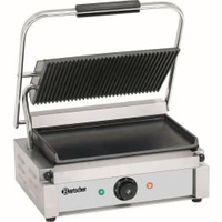 Bartscher Panini Kontaktgrill A150676,  Grillfläche: glatt / gerilllt