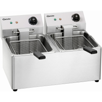 Bartscher SNACK IV Fritteuse A162812E,  Volumen: 2 x 8 Liter,  430 x 550 x 340 mm