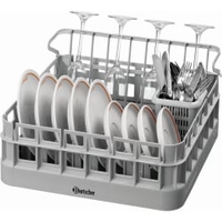 Bartscher Spülkorb-Set 4000,  grau 15202,  Material: Kunststoff,  400 x 400 x 143 mm