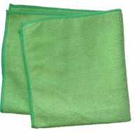 BASIC-LINE Microfasertuch ABL3838GR,  1 Packung = 10 Stück,  38 x 38 cm,  grün