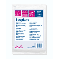 Bauplane LDPE,  transluzent,  4 x 5 m 96922010,  Stärke: 40 µ