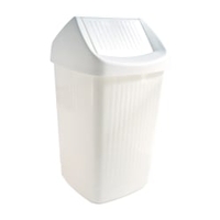 Bekaform Schwingdeckeleimer,  25 Liter 10137102,  Farbe: weiß