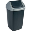 Bekaform Schwingdeckeleimer,  50 Liter 10137247,  Farbe: silber-anthrazit