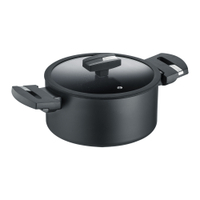 Berndes Kochtopf mit Deckel,  Aluminium,  2 Griffe 0015442052,  Durchmesser: 24 cm
