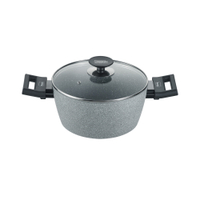 Berndes Kochtopf mit Glasdeckel,  2 Kunststoffgriffe 0019574502,  Durchmesser: 20 cm