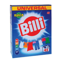 Billi Waschmittel Pulver,  45 Waschladungen 11485,  1 Packung = 3kg für ca. 45 Waschladungen