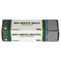 Bio4Pack Abfallbeutel 100% kompostierbar,  30 Liter 100301,  1 Karton = 40 Faltschachteln (Rollen) à 10 Stück