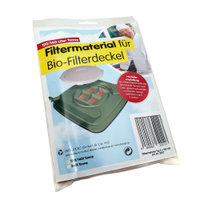 Biologic Filtermaterial für Biologic Clip-Filterdeckel 1 Satz = 4 Stück,  für 120 Liter Deckel