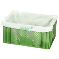 BIOMAT Auskleidesack für Lebensmitteltransportkisten,  72 x 55 cm BAS-40-25S,  1 Karton = 20 Rollen,  72 x 55 cm