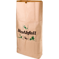 BIOMAT Einstecksäcke aus Kraftpapier 240 Liter PSE-240-ZF,  10 Bündel á 25 Stück = 250 Einstecksäcke