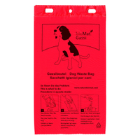 BIOMAT Gassibeutel aus HDPE,  besonders reißfest BG-4-50-PR,  1 Block = 50 Beutel,  rot