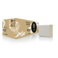 BlackSatino BriQ Toilettenpapier,  weiß 062750,  1 Karton = 36 x 190 Blatt = 6840 Blatt