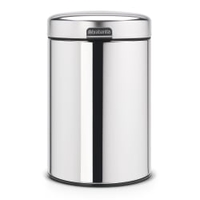 Brabantia Abfallbehälter NEWICON,  3 Liter 11 55 47,  Farbe: Brilliant Steel