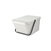 Brabantia Abfallbehälter "Sort & Go",  20 Liter,  stapelbar 277702,  Farbe: Light Grey