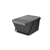 Brabantia Abfallbehälter "Sort & Go",  20 Liter,  stapelbar 277726,  Farbe: Grey