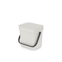 Brabantia Abfallbehälter Sort & Go,  3 Liter 213229,  Farbe: Light Grey