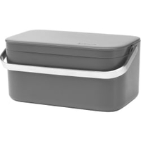 Brabantia Abfalleimer,  Bio-Eimer,  1, 8 Liter 117541,  Farbe: Dark grey