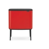 Brabantia Abfalleimer Bo Touch Bin,  11 + 23 Liter 31 61 04 ,  Farbe: Passion Red
