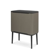 Brabantia Abfalleimer Bo Touch Bin,  3 x 11 Liter 31 60 43,  Farbe: Platinum