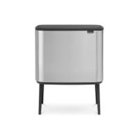 Brabantia Abfalleimer Bo Touch Bin,  36 Liter 31 58 48,  Farbe: Matt Steel,  Fingerprint Proof
