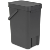 Brabantia Abfalleimer "Sort and Go",  12 Liter 109805,  Farbe: grau