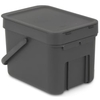 Brabantia Abfalleimer "Sort and Go",  6 Liter 109720,  Farbe: Grey
